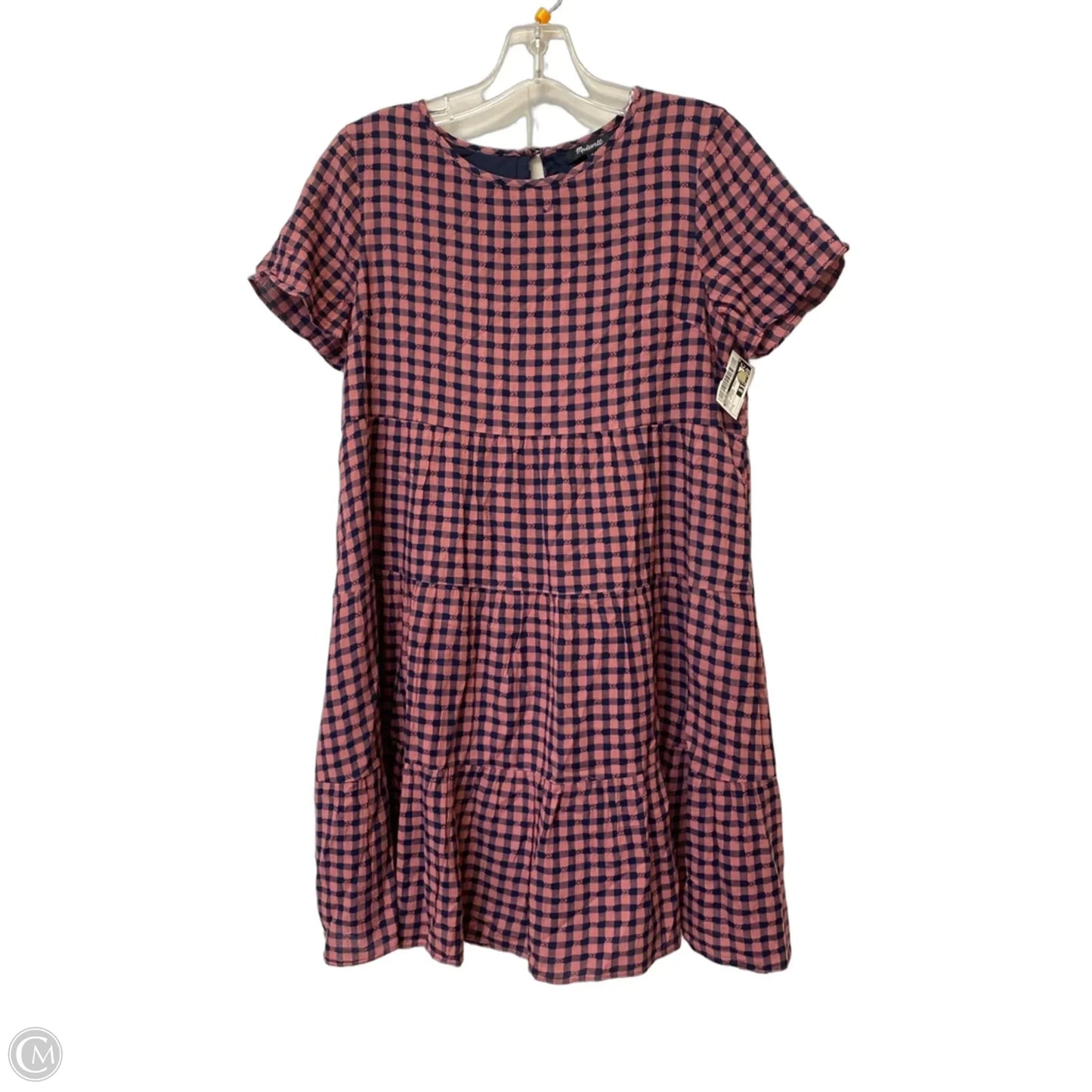 Dress Casual Midi By Madewell In Plaid Pattern, Size: S