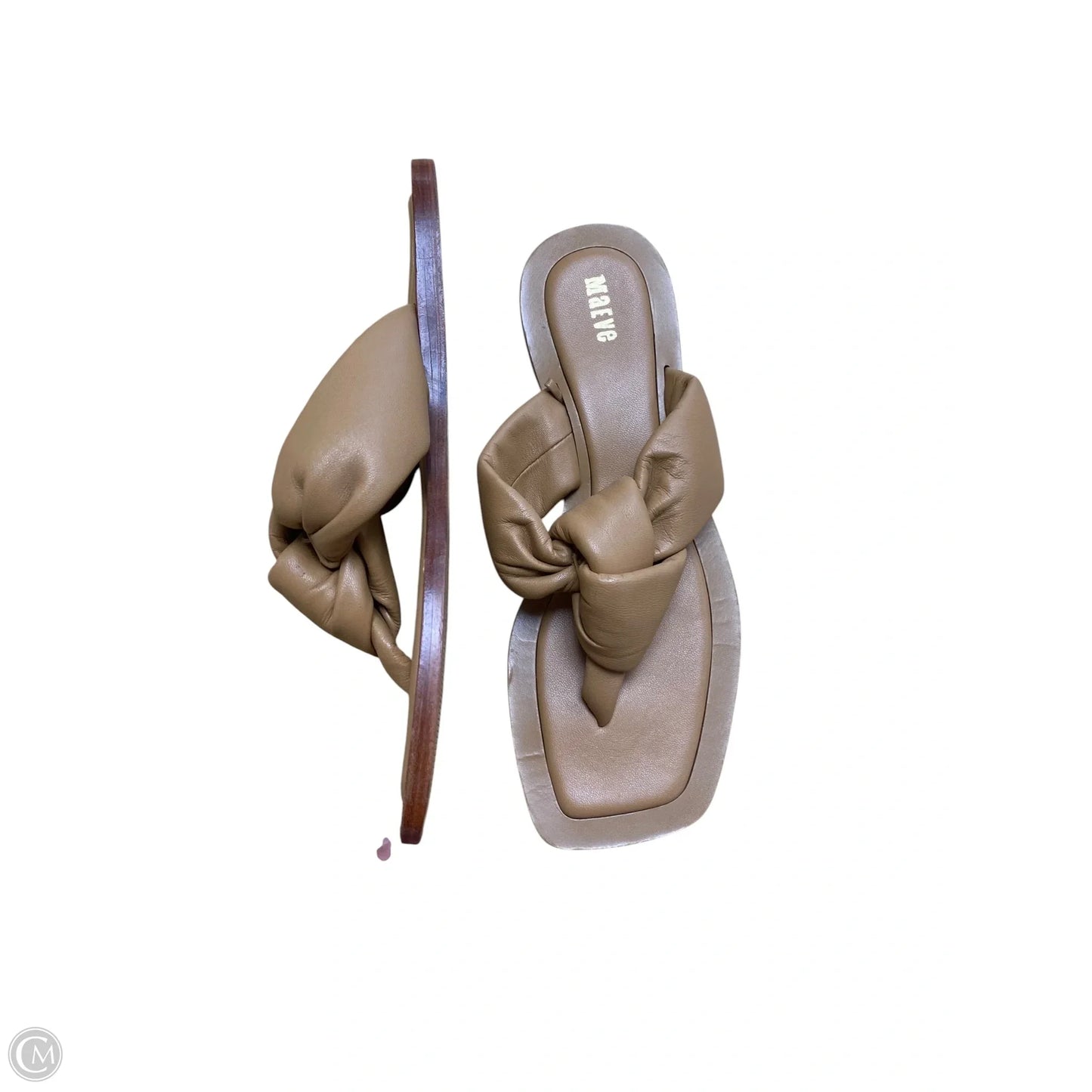 Sandals Flip Flops By Maeve In Tan, Size: 8