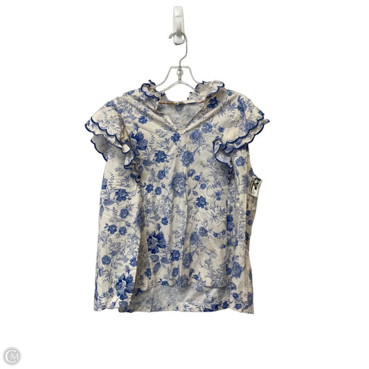 Top Short Sleeve By Umgee In Floral Print, Size: Xl
