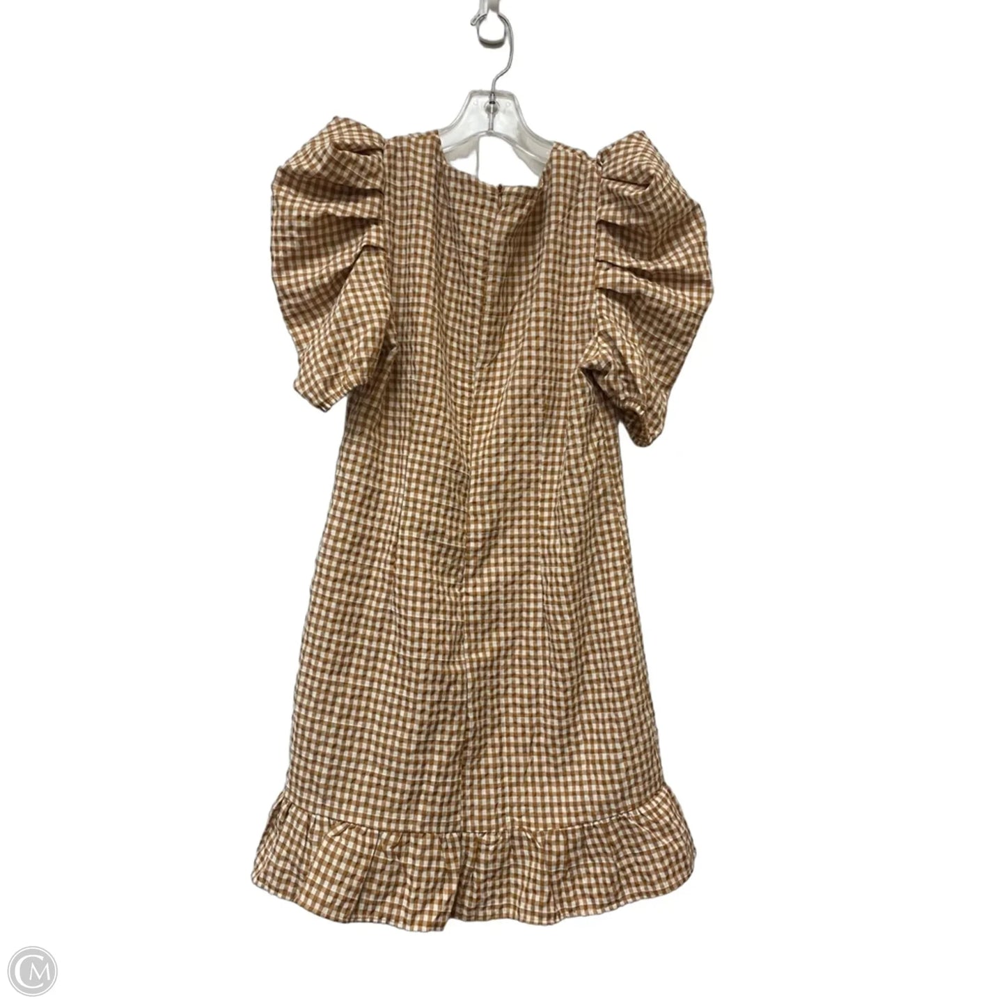 Dress Casual Midi By Tcec In Checkered Pattern, Size: M