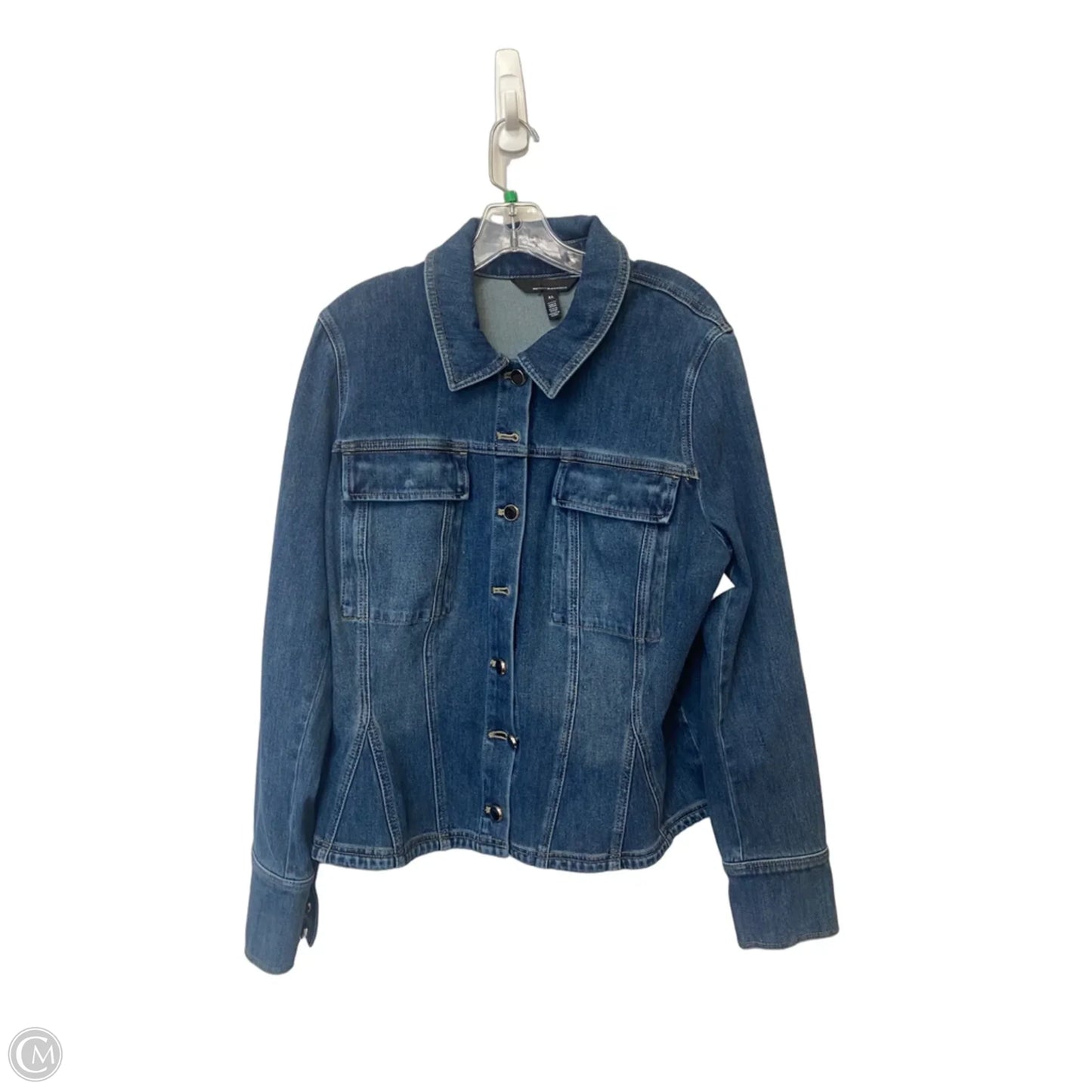 Jacket Denim By White House Black Market In Blue Denim, Size: Xl