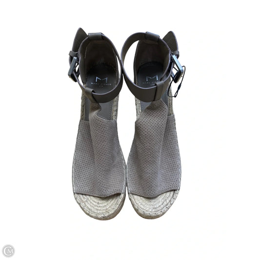 Sandals Heels Wedge By Marc Fisher In Taupe, Size: 8.5