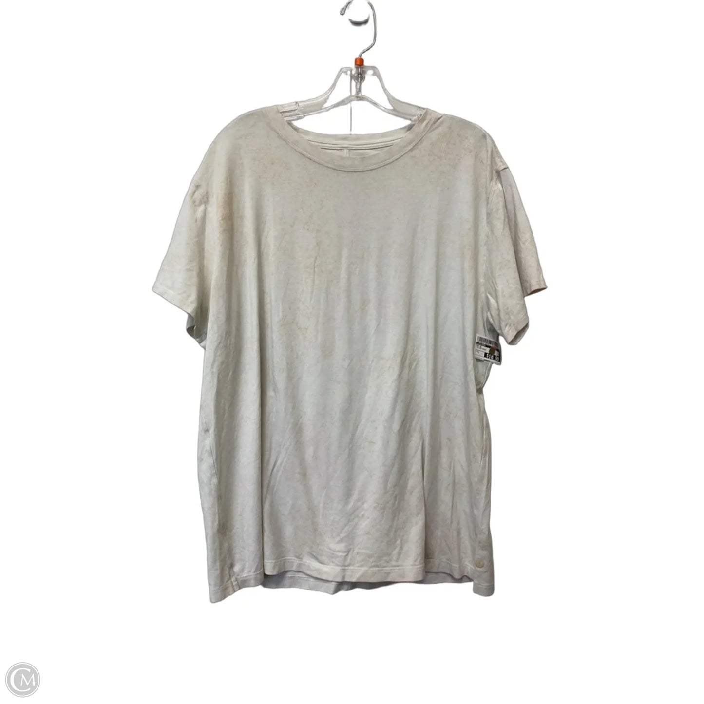 Top Short Sleeve By Lululemon In Tie Dye Print, Size: L