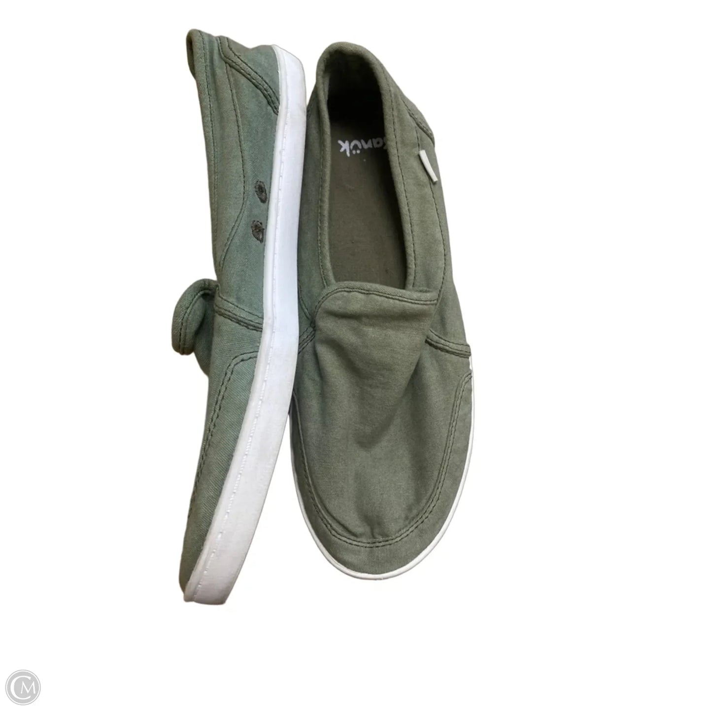 Shoes Flats By Sanuk In Green, Size: 9