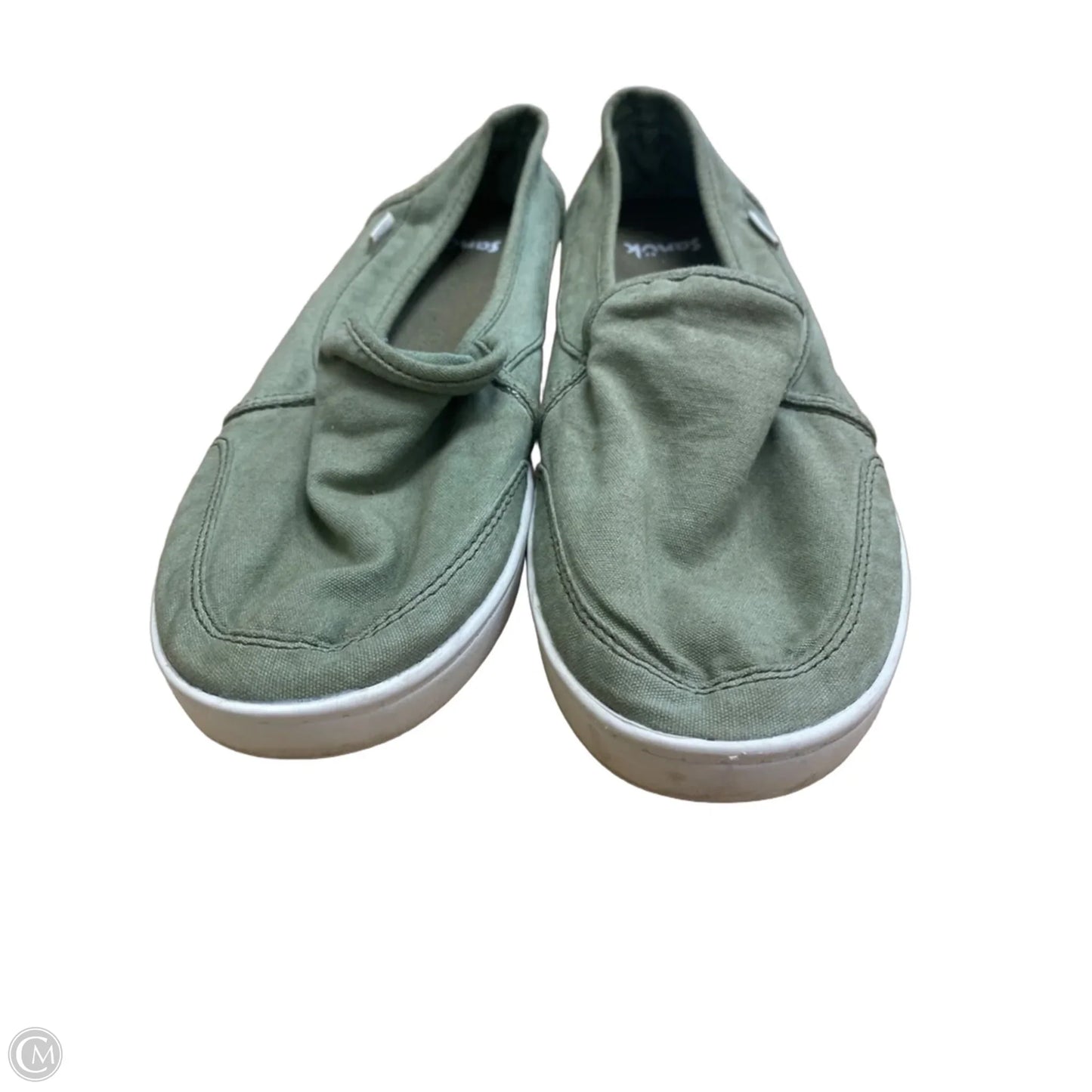 Shoes Flats By Sanuk In Green, Size: 9