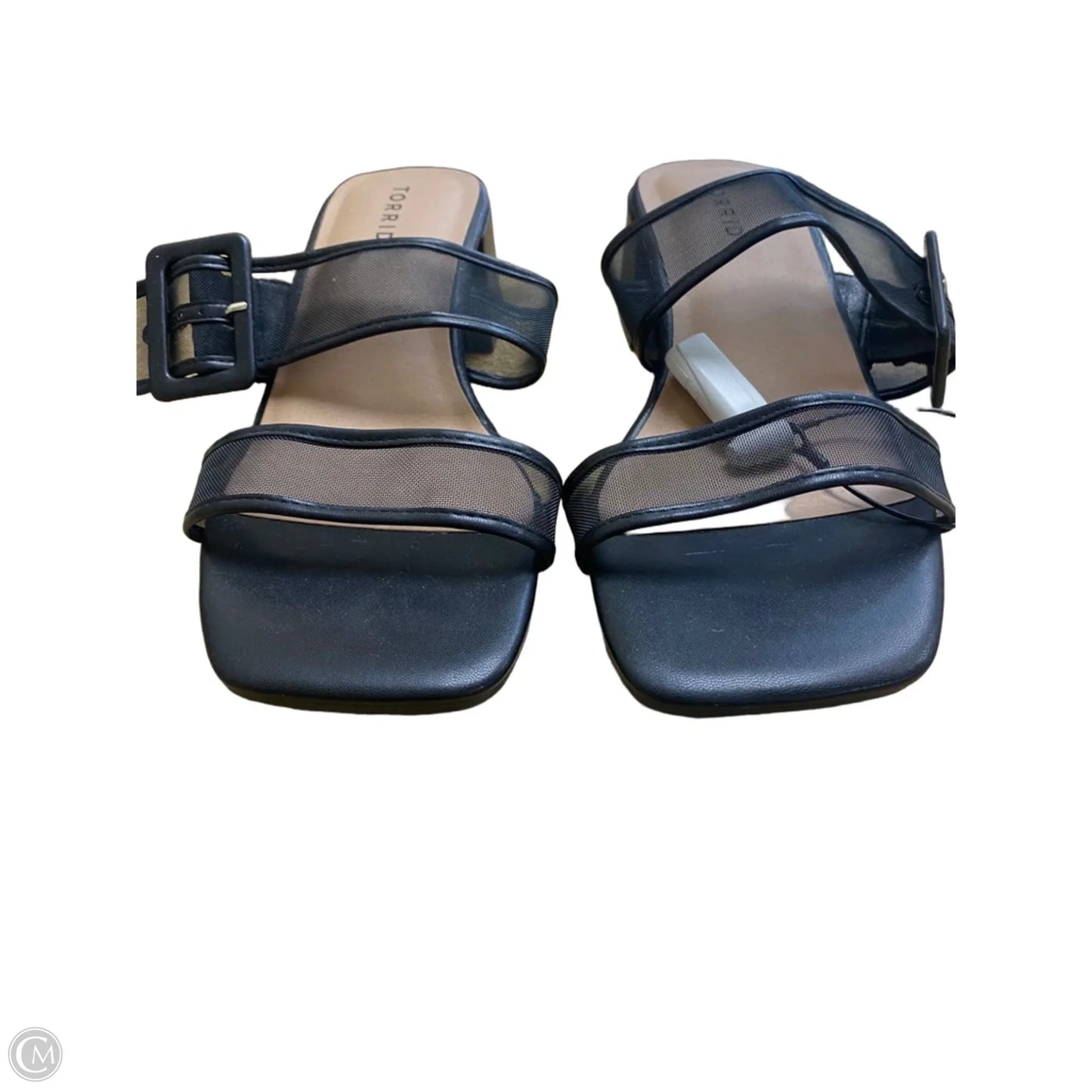 Sandals Heels Block By Torrid In Black, Size: 9.5