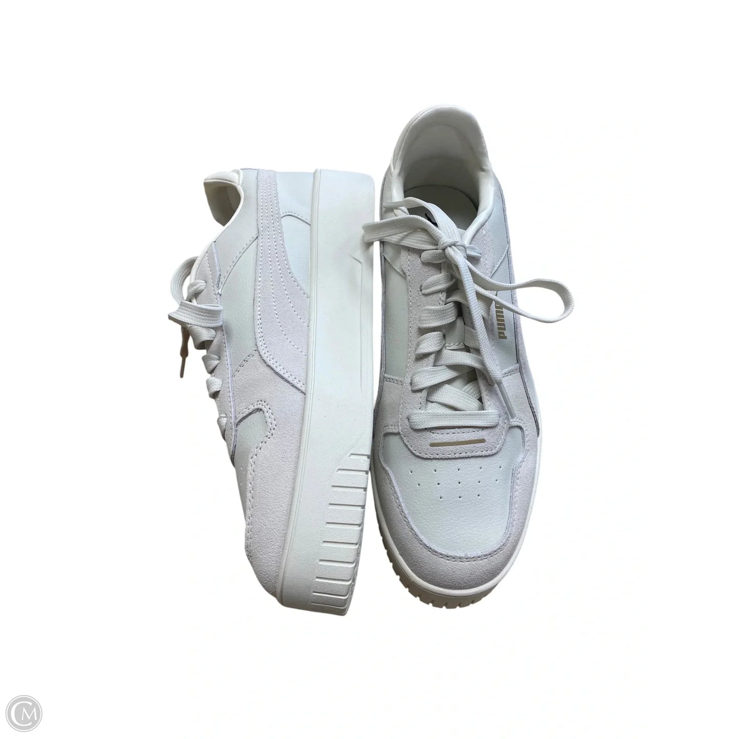 Shoes Sneakers By Puma In Cream, Size: 9