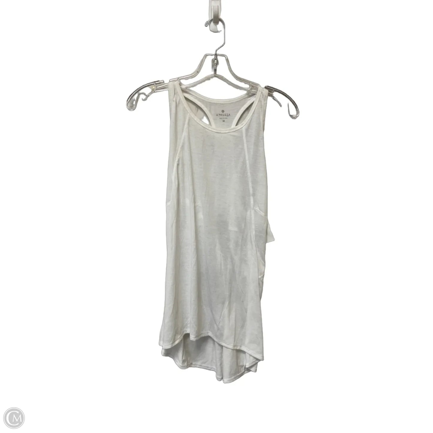 Athletic Tank Top By Athleta In White, Size: M