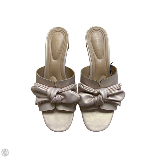 Sandals Heels Block By Adrienne Vittadini In Pink, Size: 9