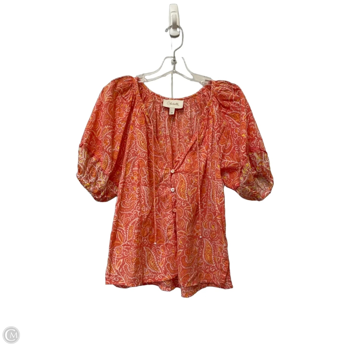 Top Short Sleeve By Cleobella In Pink, Size: Xs