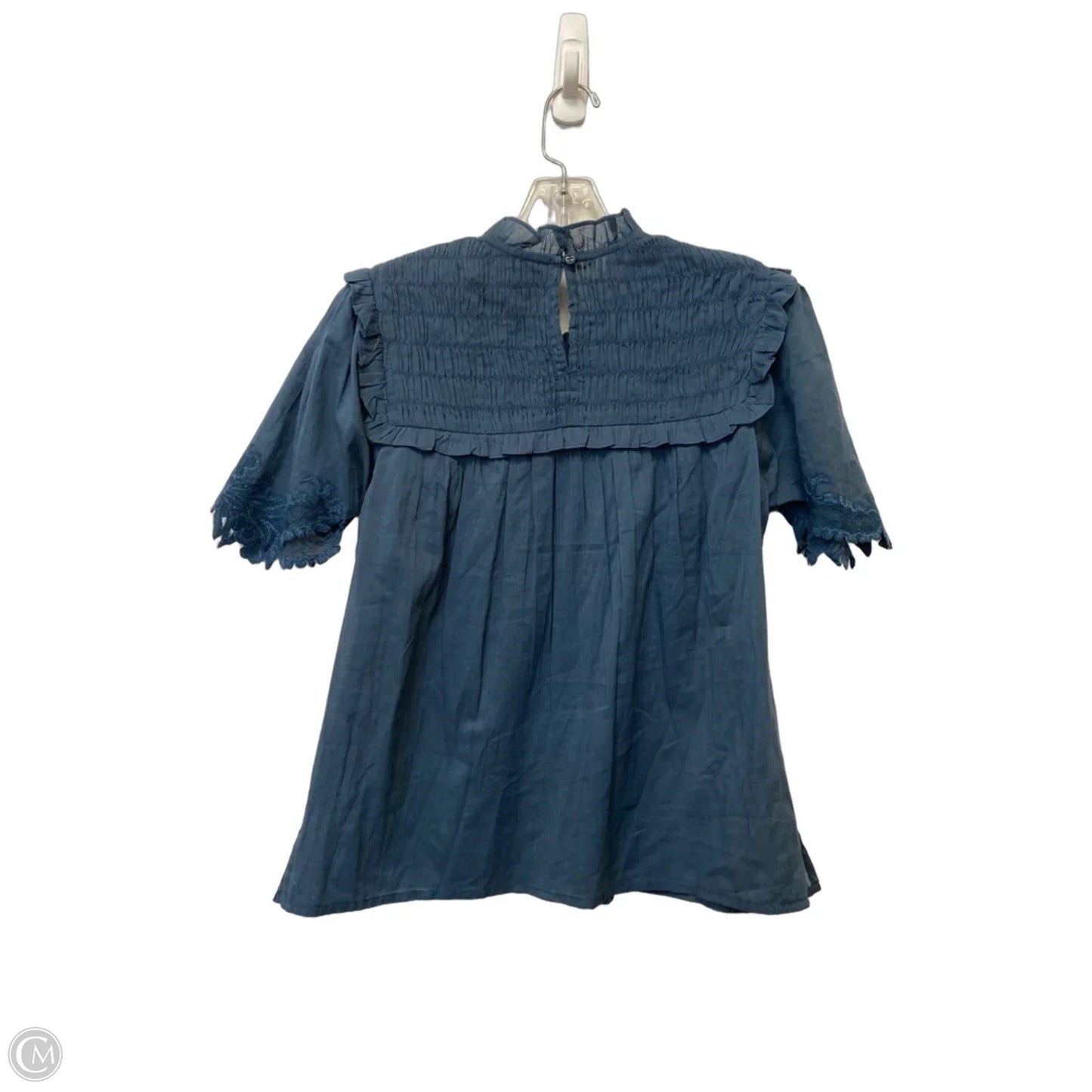 Top Short Sleeve By Cleobella In Blue, Size: S