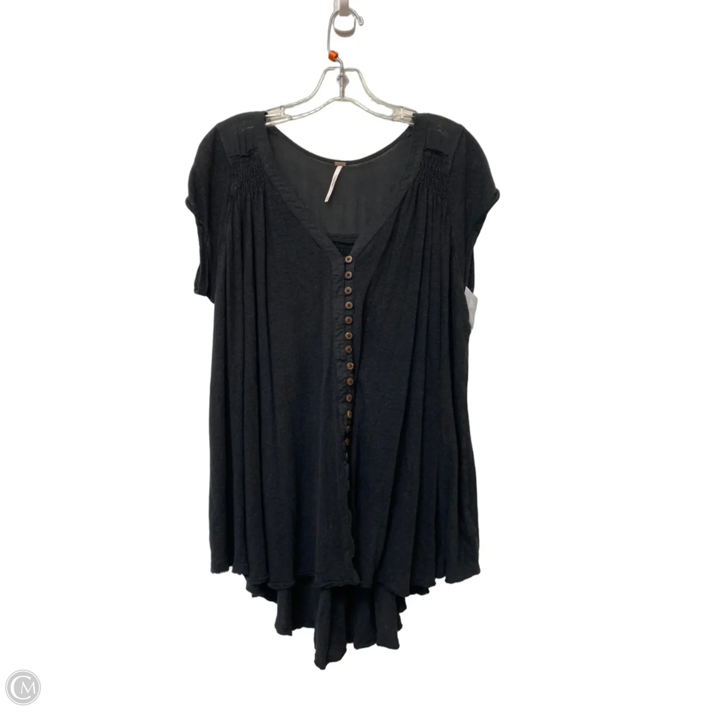 Top Short Sleeve By Free People In Black, Size: S