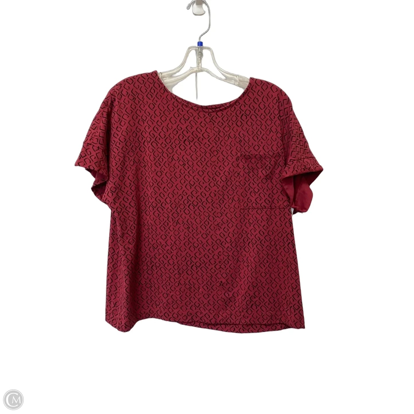 Top Sleeveless By Chicos In Red, Size: 2