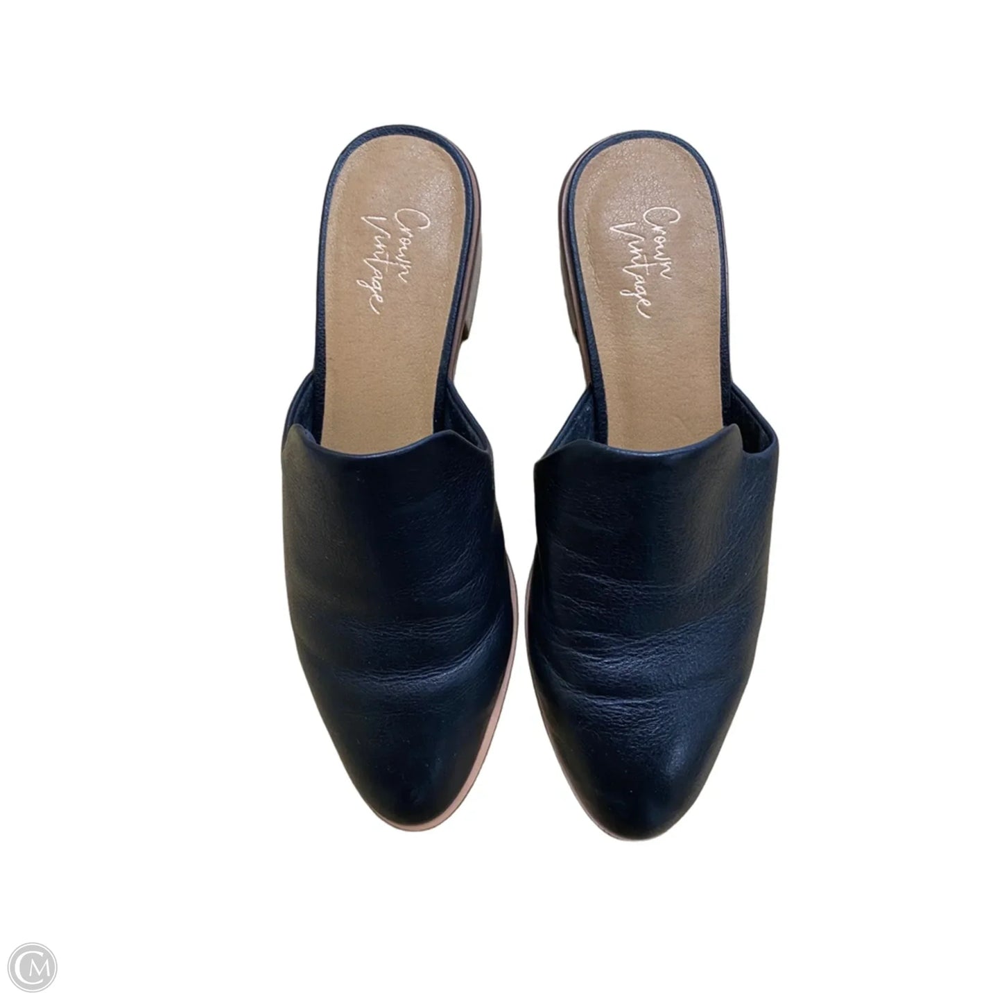 Shoes Heels Block By Crown Vintage In Black, Size: 8