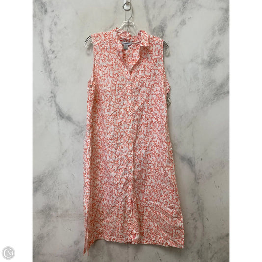 Dress Casual Maxi By Tommy Bahama In Pink & White, Size: L