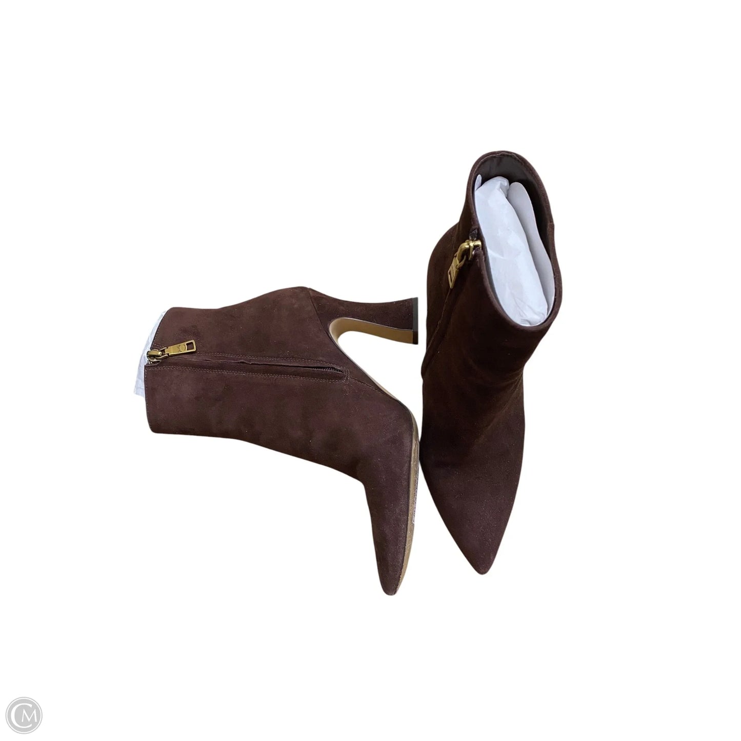 Boots Designer By Coach In Brown, Size: 8
