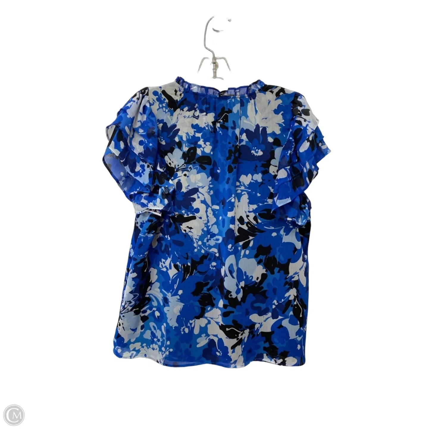 Top Short Sleeve By Sugar Lips In Blue, Size: M