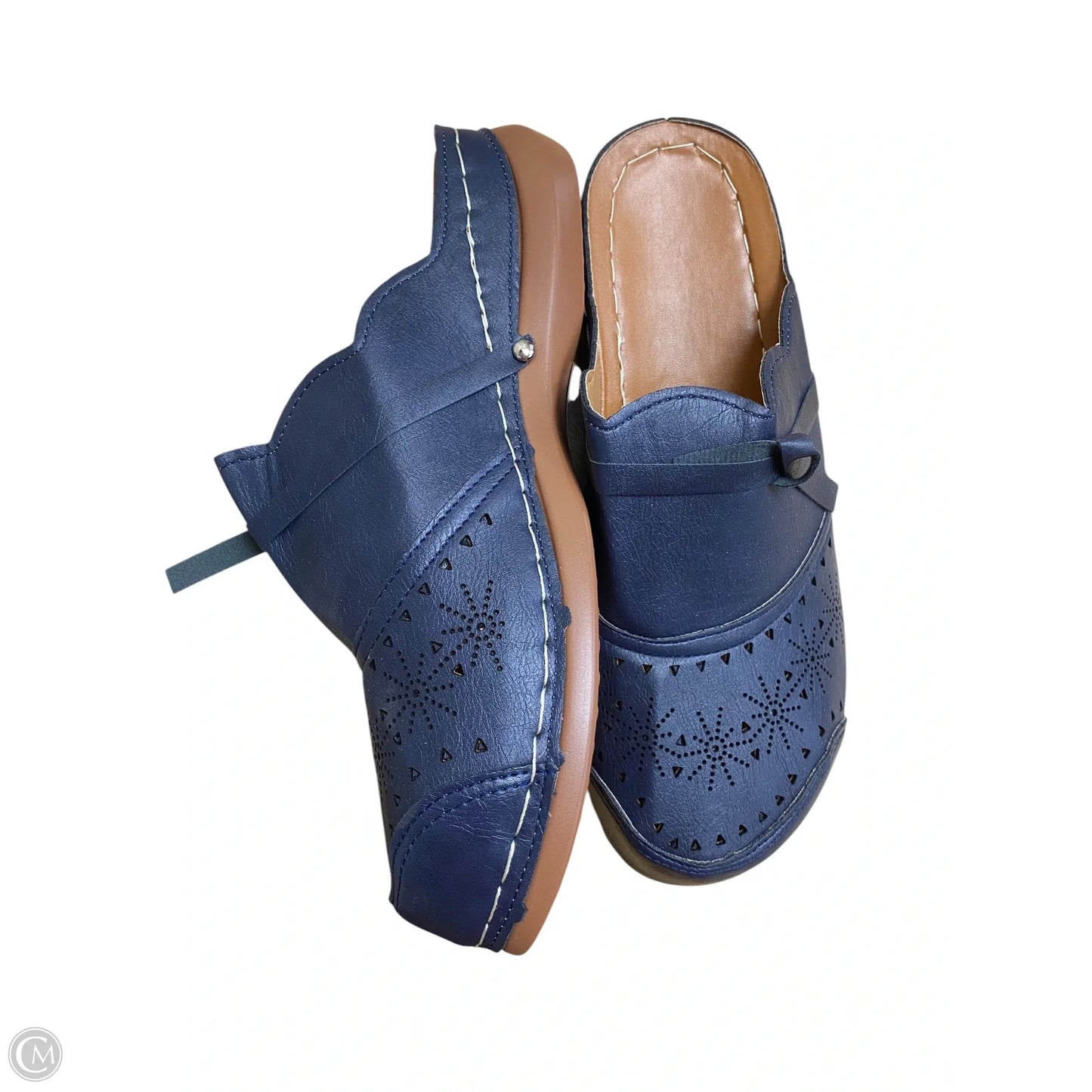 Shoes Flats By Cmf In Blue, Size: 9