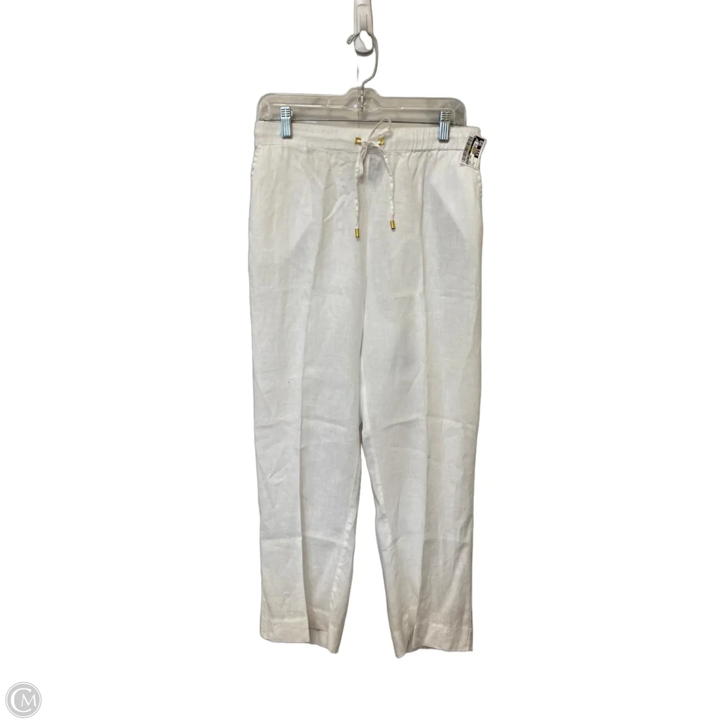Pants Linen By Ellen Tracy In White, Size: M