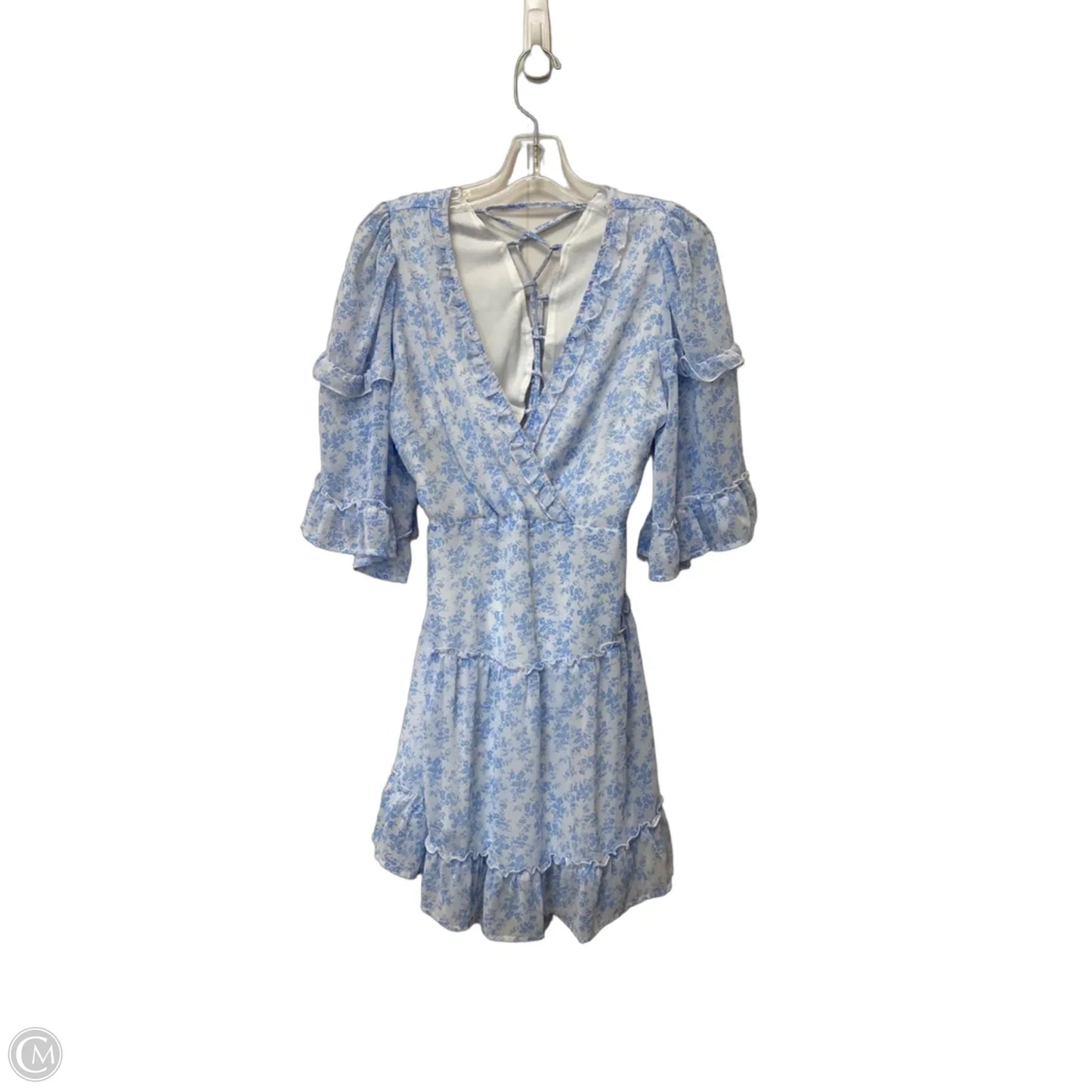 Dress Casual Midi By Cmf In Blue, Size: S