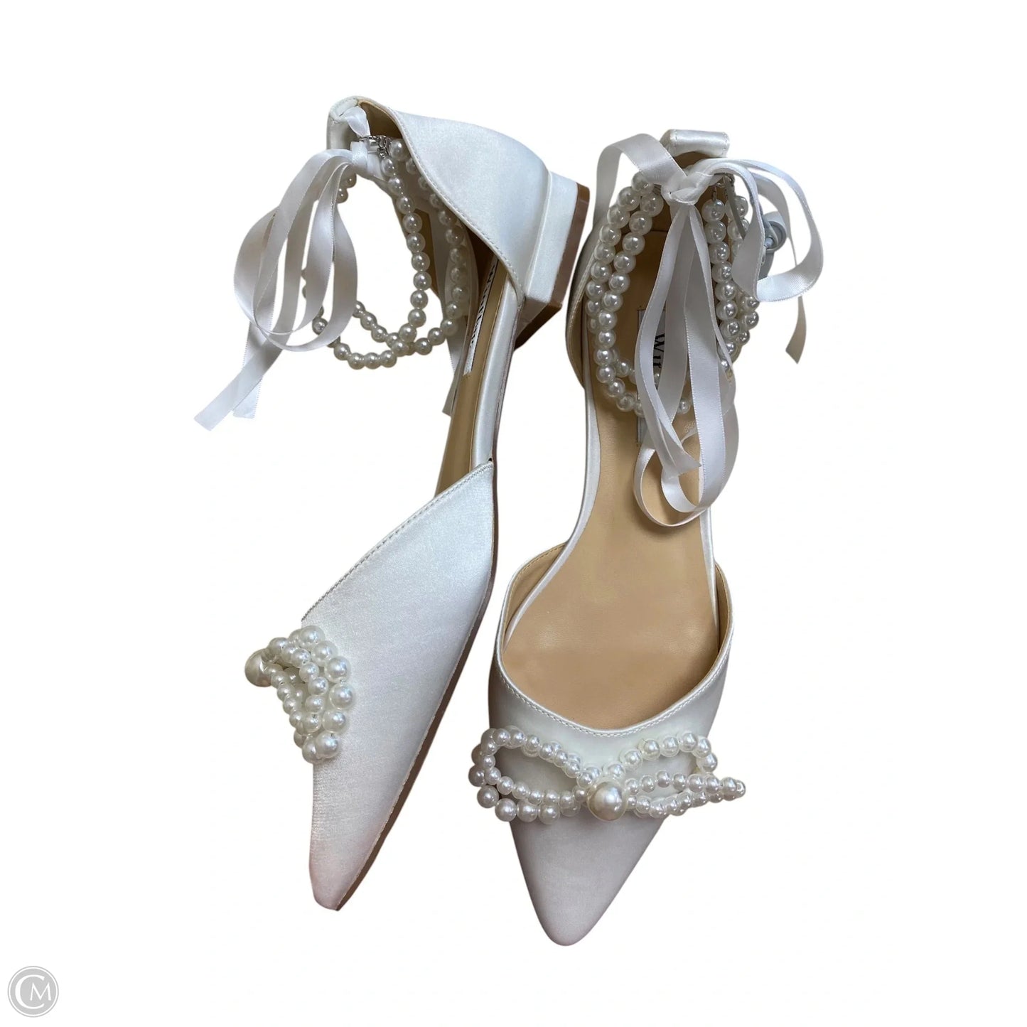 Shoes Flats By Clothes Mentor In White, Size: 10