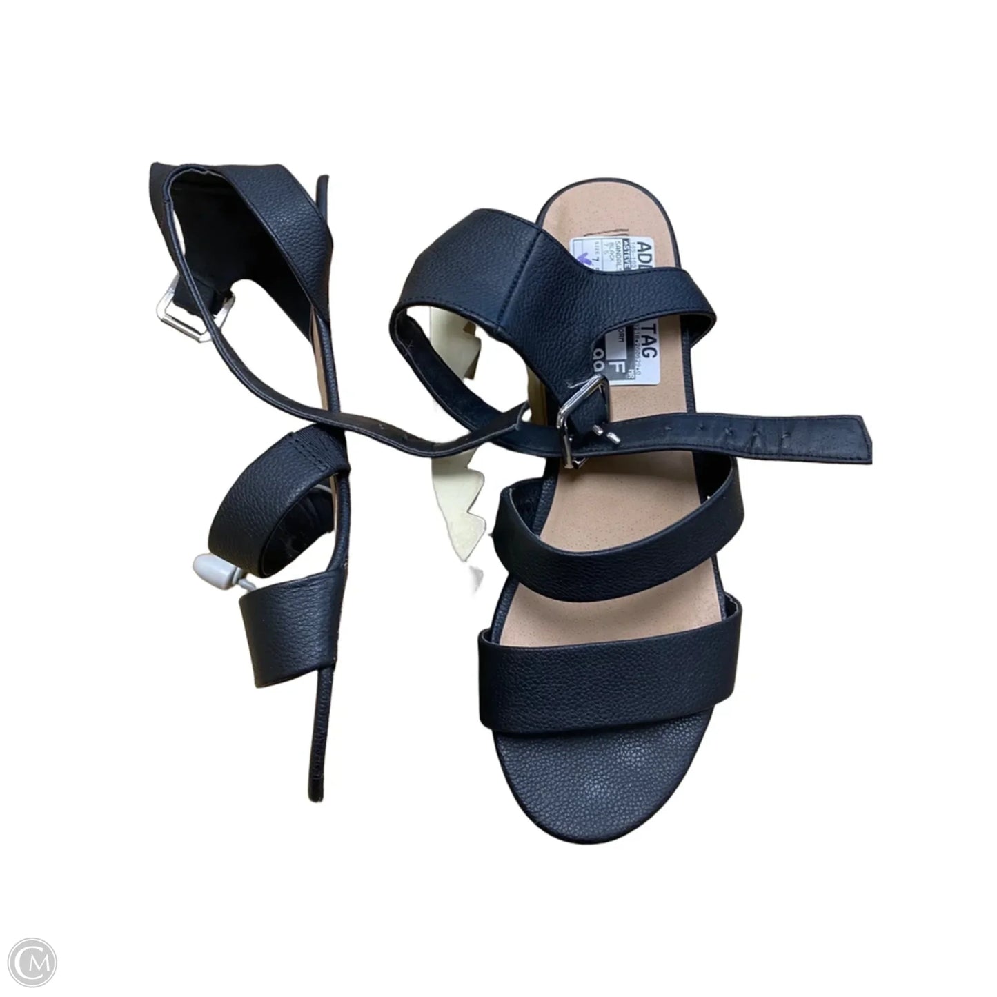 Sandals Heels Platform By Steve Madden In Black, Size: 7.5