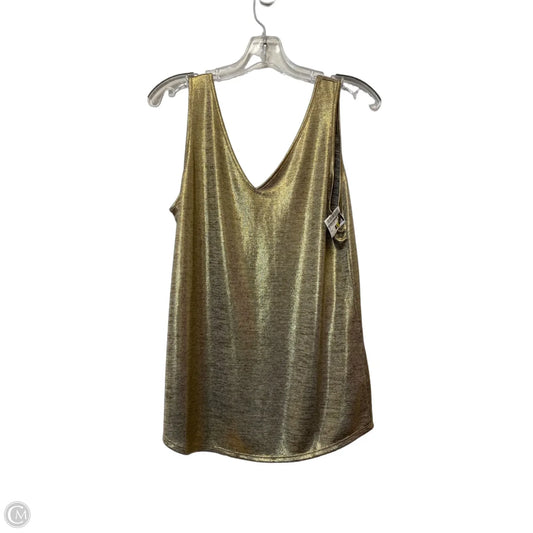Top Sleeveless By White House Black Market In Gold, Size: M