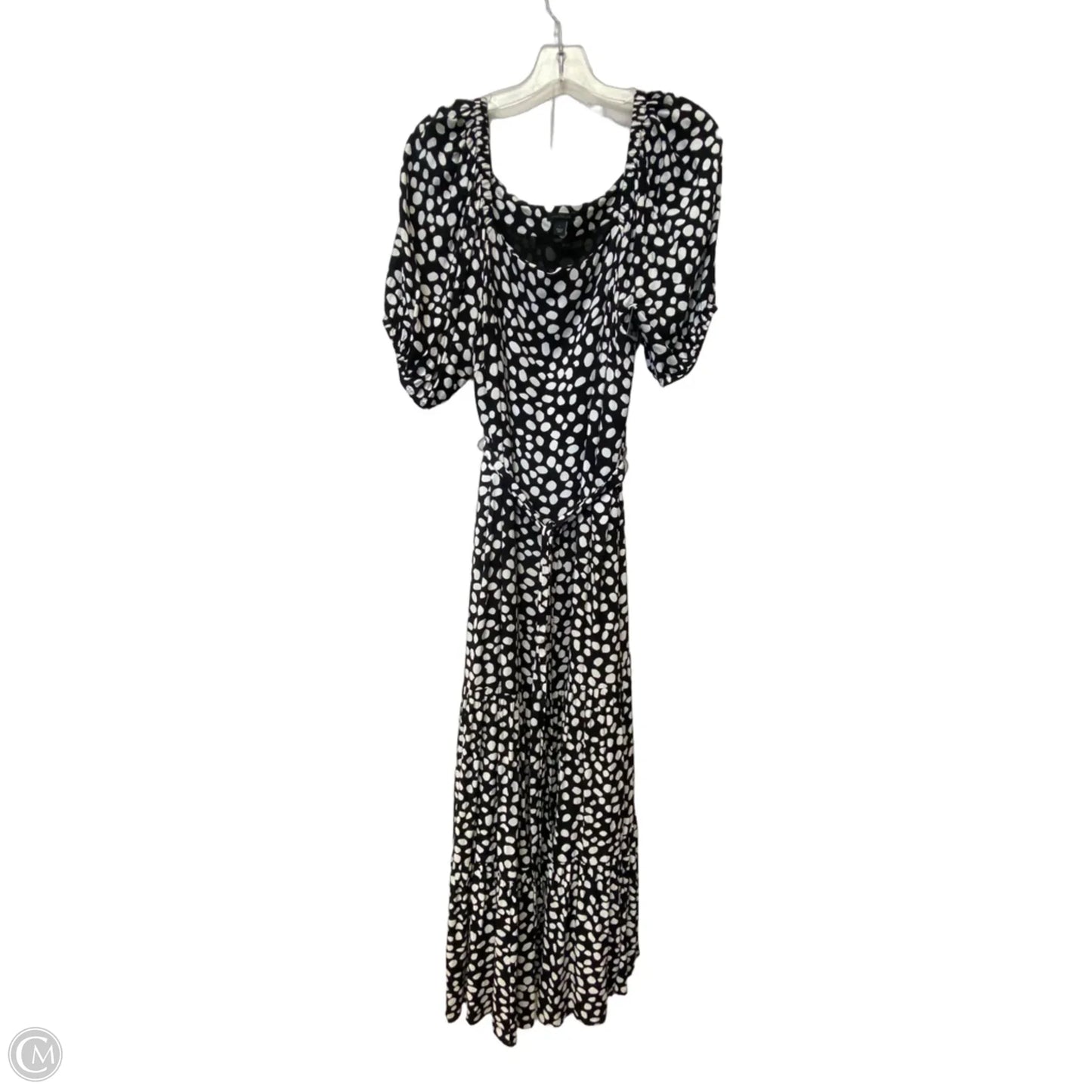 Dress Casual Maxi By Ann Taylor In Polkadot Pattern, Size: L