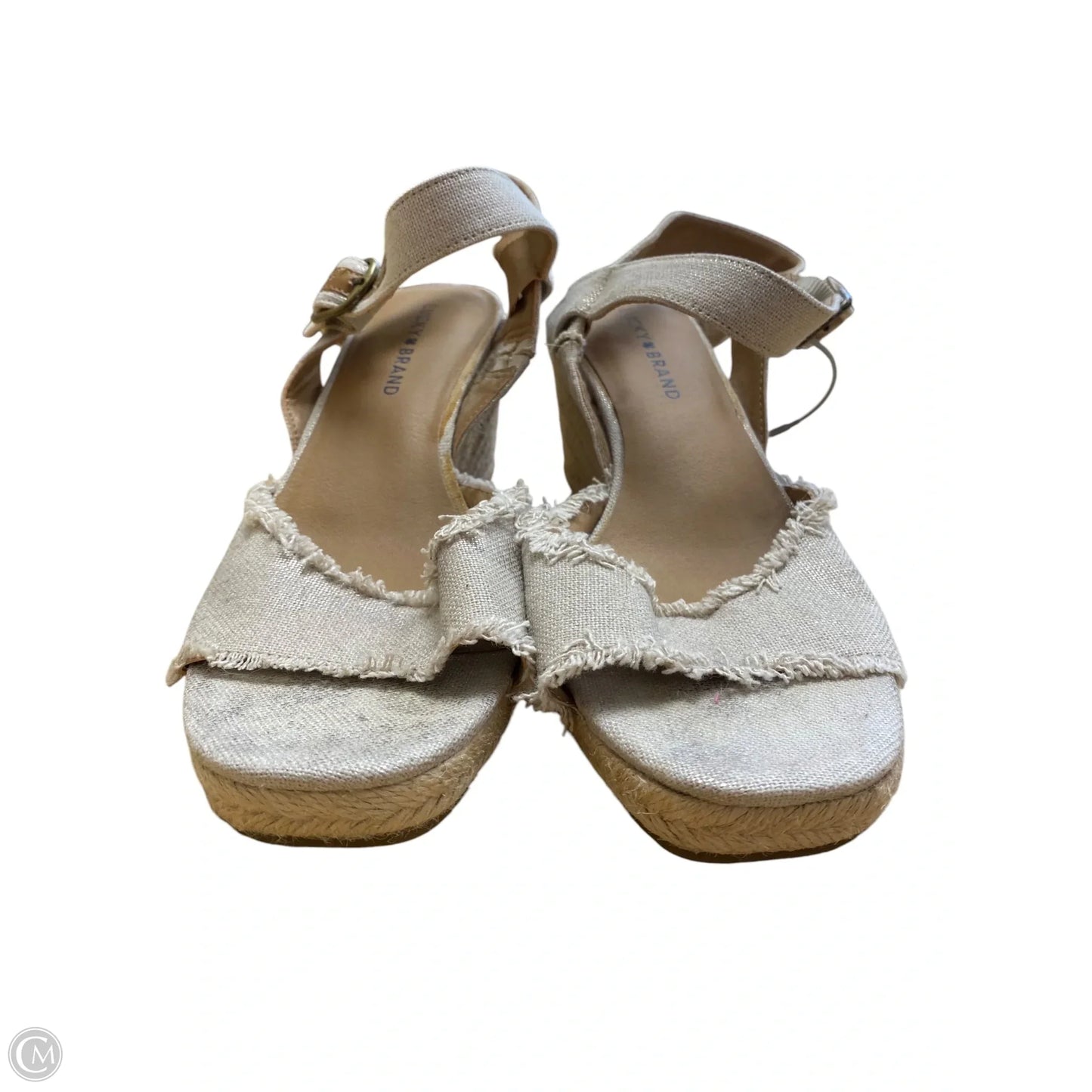 Shoes Heels Wedge By Lucky Brand In Tan, Size: 8