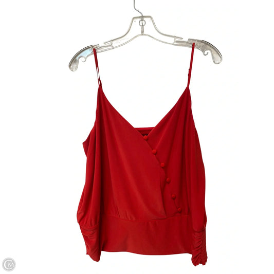 Top Sleeveless By White House Black Market In Red, Size: L