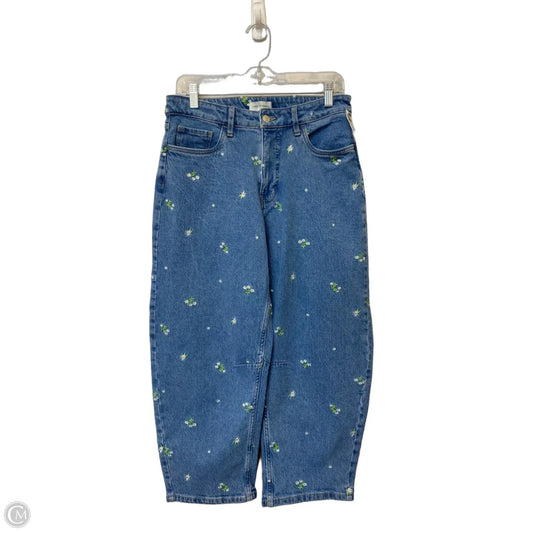 Jeans Wide Leg By Free Assembly In Blue Denim, Size: 4