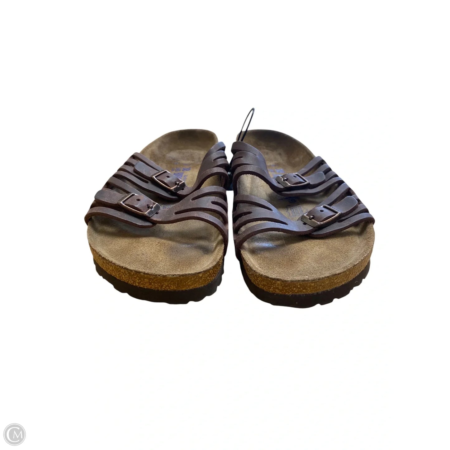Sandals Flats By Birkenstock In Brown, Size: 7