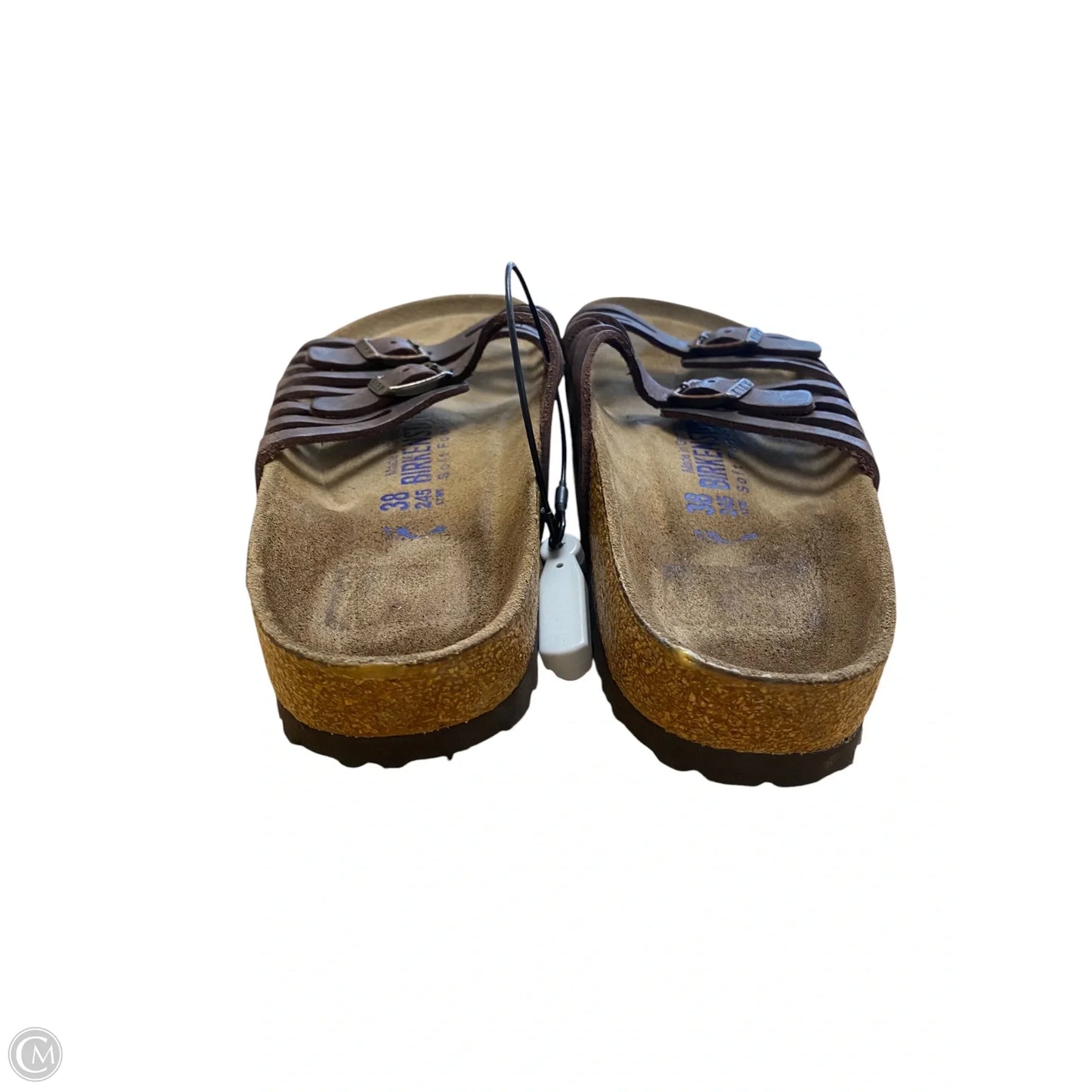 Sandals Flats By Birkenstock In Brown, Size: 7