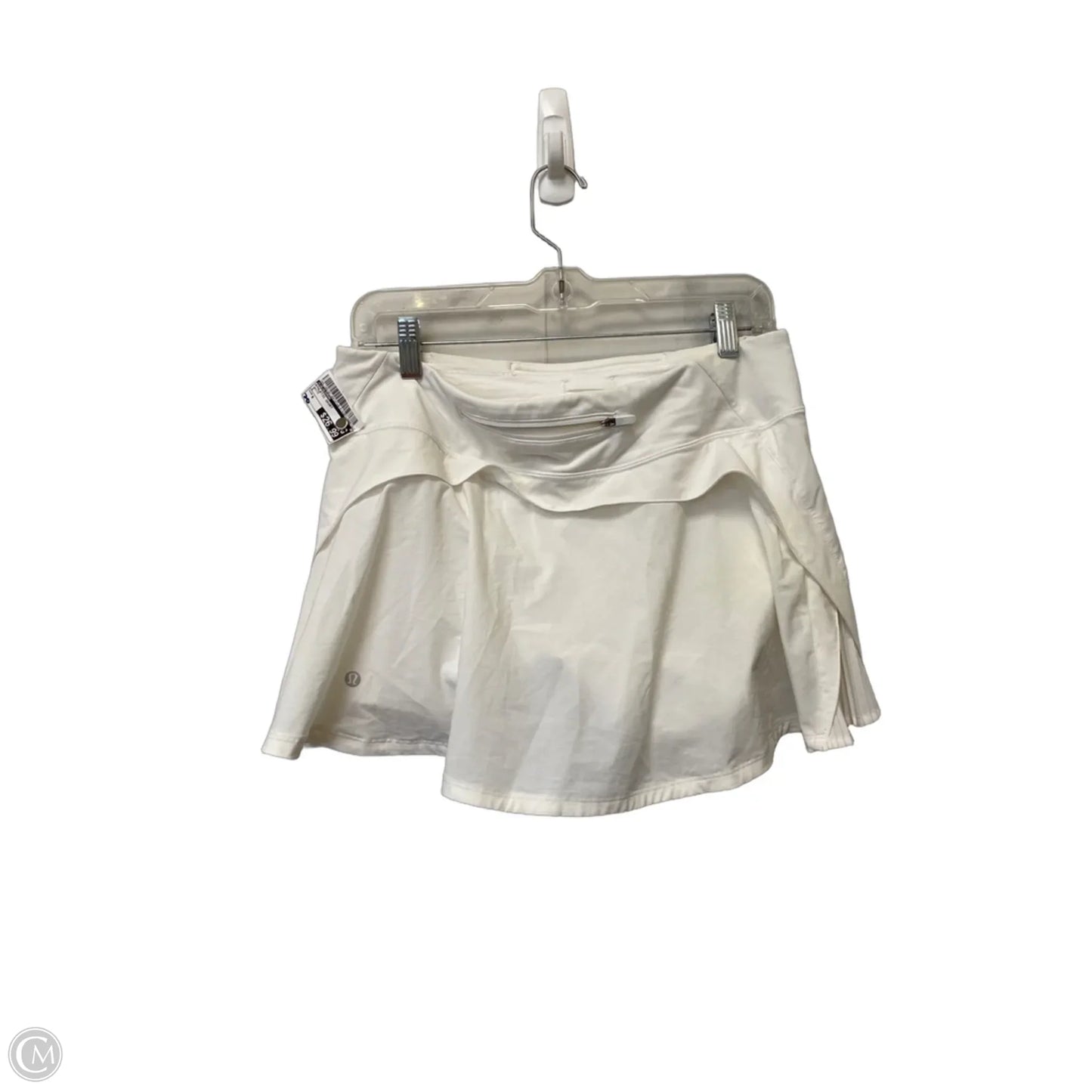Athletic Skort By Lululemon In White, Size: 8