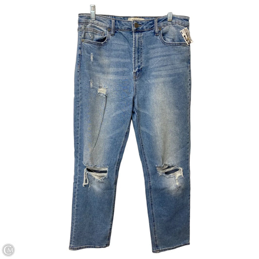 Jeans Straight By Hidden In Blue Denim, Size: 12