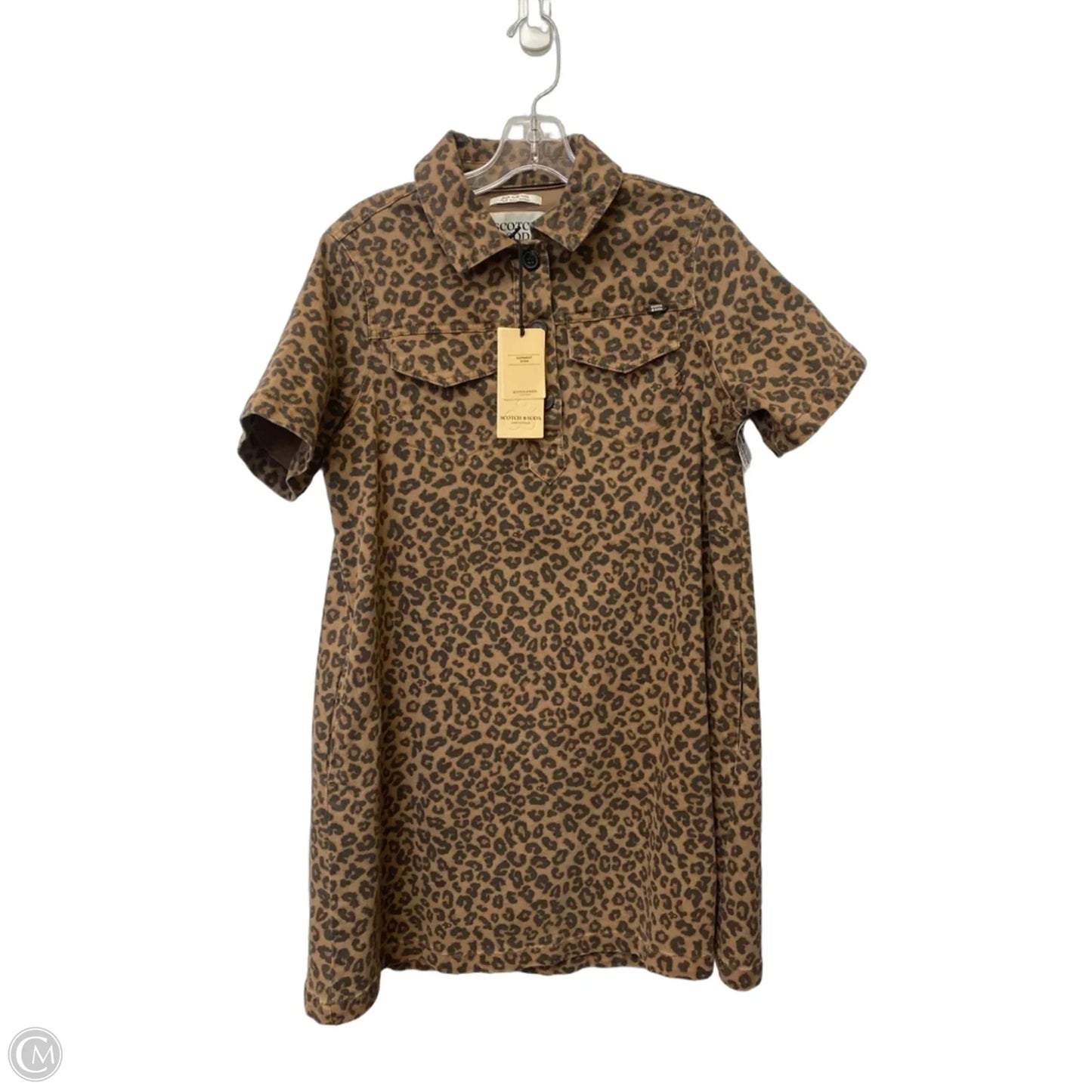 Dress Casual Midi By Scotch & Soda In Animal Print, Size: S