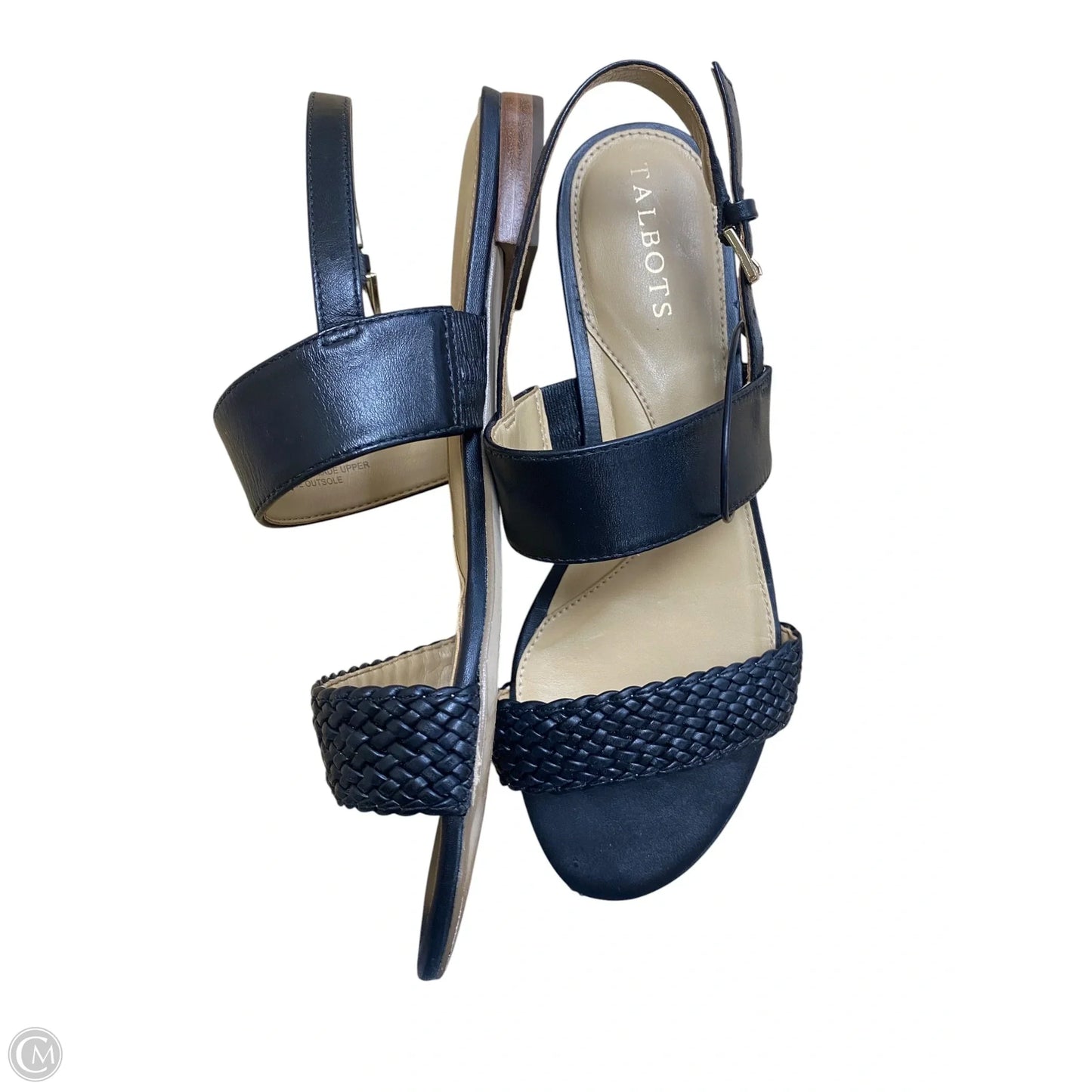 Sandals Flats By Talbots In Black, Size: 6.5