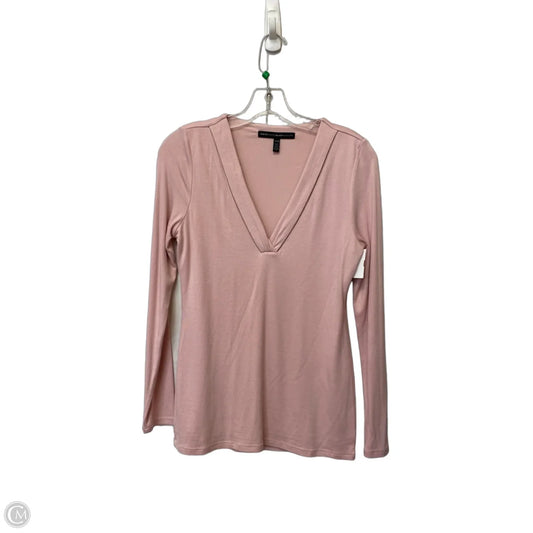 Top Long Sleeve By White House Black Market In Pink, Size: Xxs