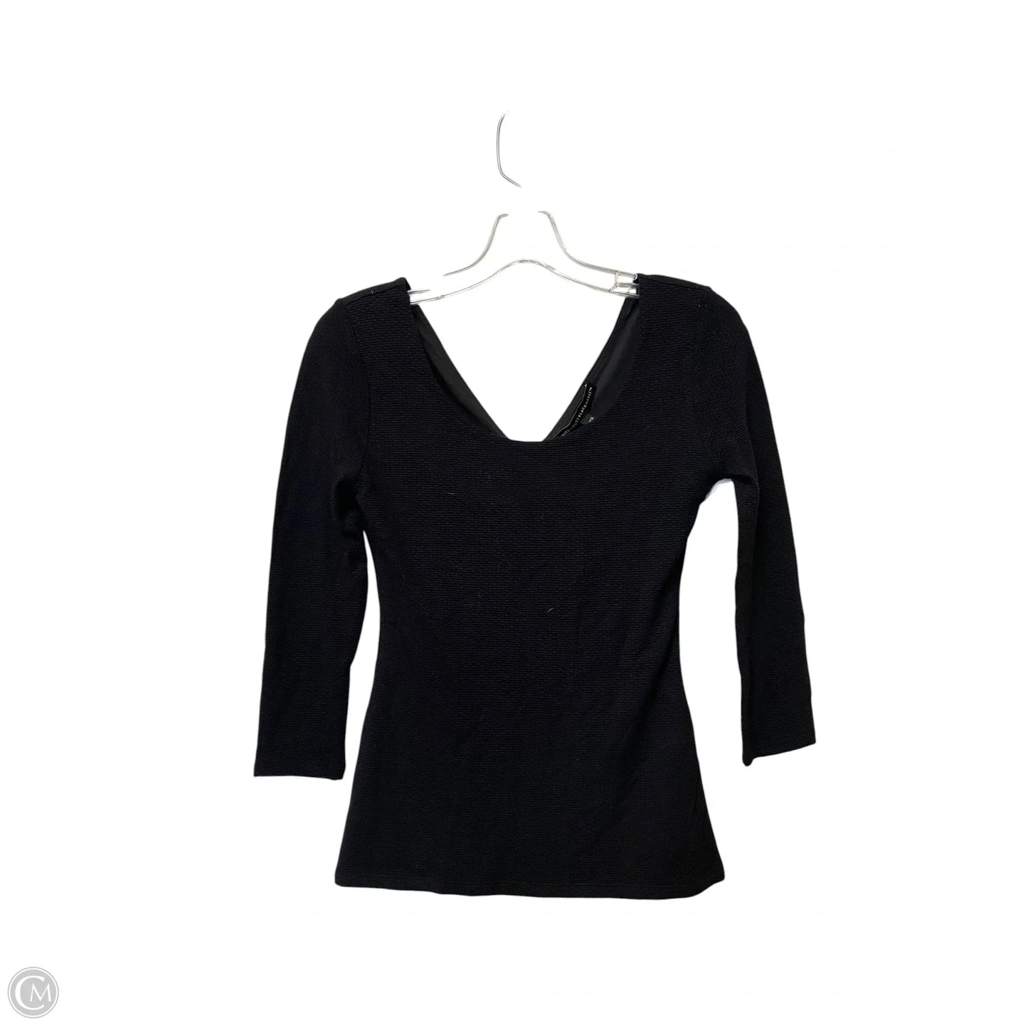 Top Long Sleeve By White House Black Market In Black, Size: Xxs