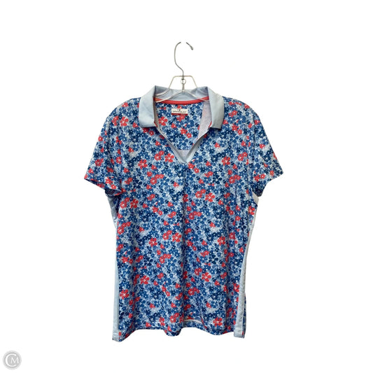 Athletic Top Short Sleeve By Clothes Mentor In Floral Print, Size: L