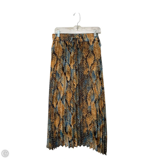 Skirt Maxi By Olivaceous In Snakeskin Print, Size: L