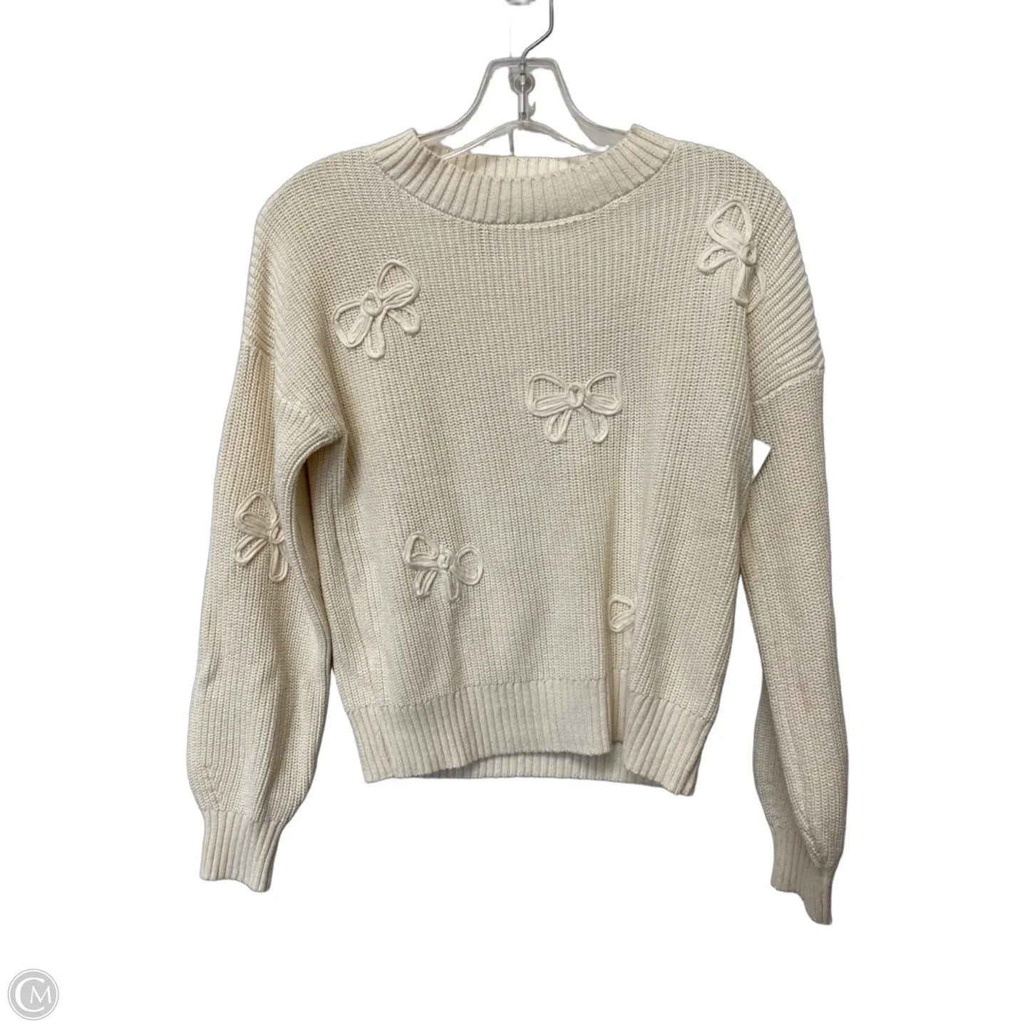 Sweater By Laura Ashley In Cream, Size: Xs