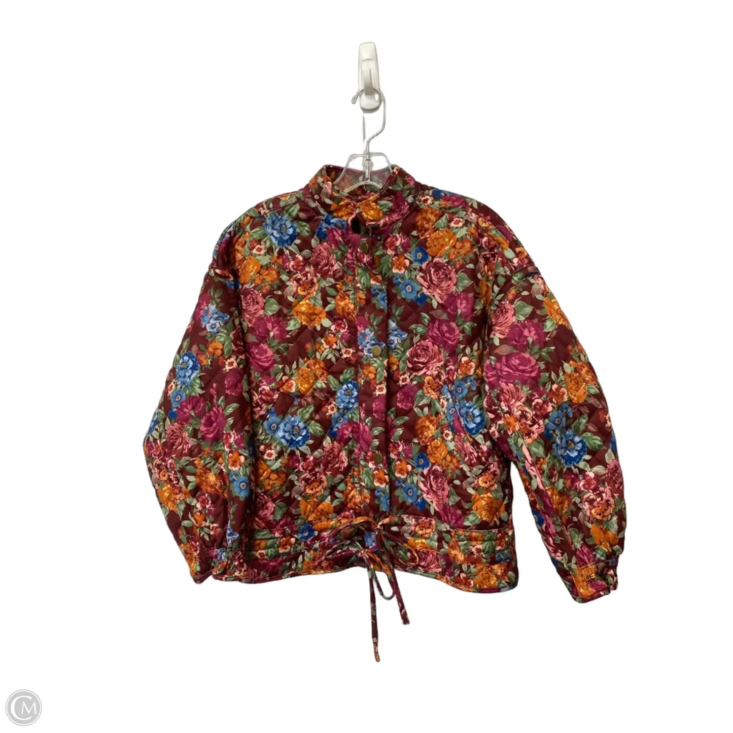 Jacket Puffer & Quilted By Aura In Floral Print, Size: S