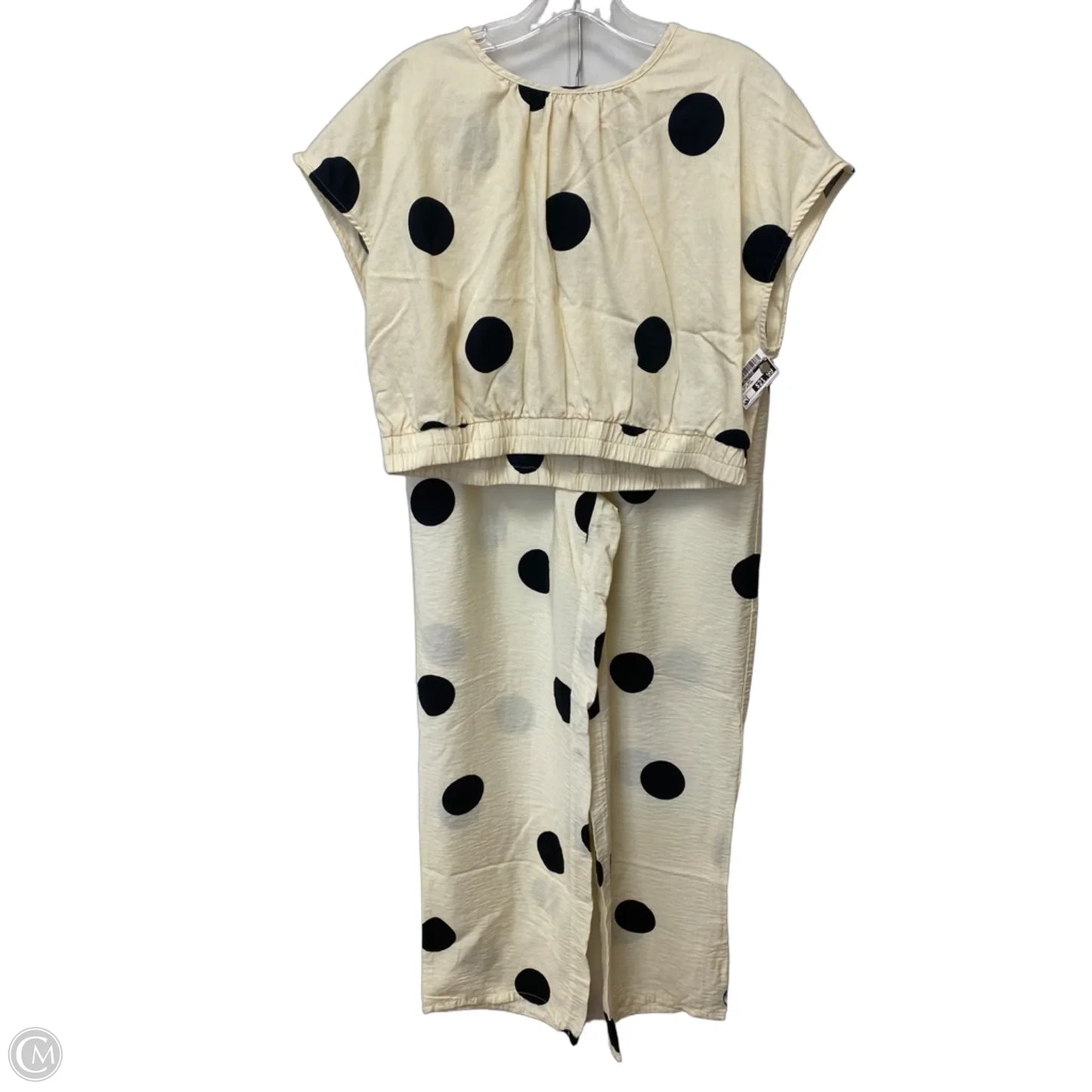 Pants Set 2pc By Future Collective In Polkadot Pattern, Size: M
