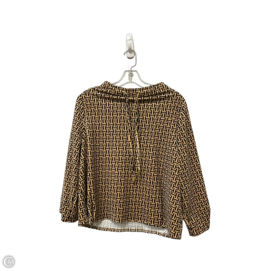 Top Long Sleeve Designer By Halston In Tan, Size: Xs