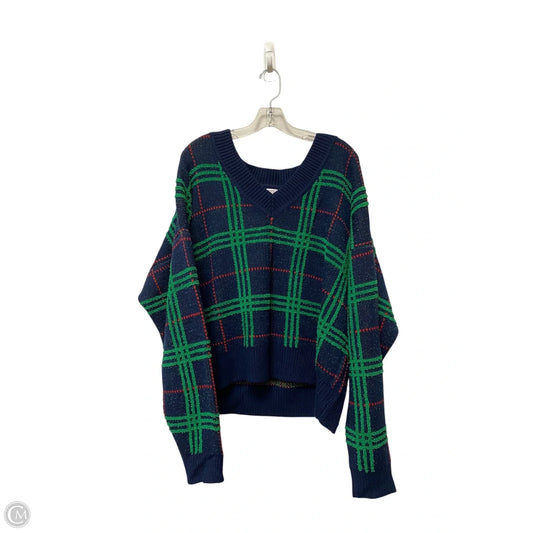 Sweater By Crown And Ivy In Plaid Pattern, Size: Xxl