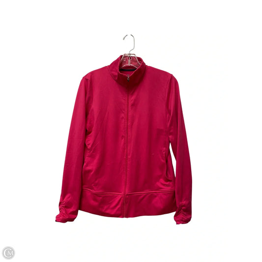 Athletic Jacket By Champion In Pink, Size: M