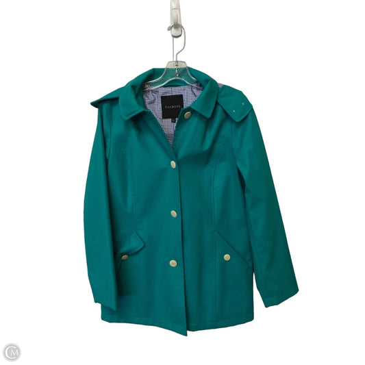Coat Raincoat By Talbots In Teal, Size: S