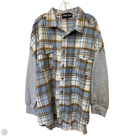 Jacket Shirt By White Birch In Plaid Pattern, Size: 2x