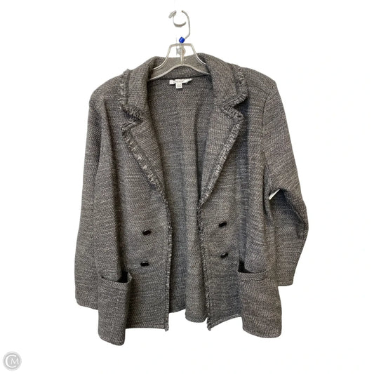 Blazer By Chicos In Grey, Size: Xl